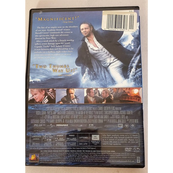 War Collection Gettysburg, Master and Commander, Flags of our Fathers 3 DVD's - Picture 6 of 9